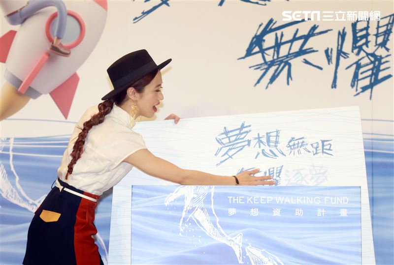 LuLu黃路梓茵公開夢想計畫。（記者邱榮吉/攝影）