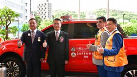 徐國勇出席獅子會捐贈災搜車,內政部提供