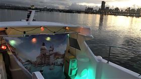 台北市,中秋夜航,大稻埕,淡水河,觀光(圖/中央社)