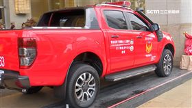 國際服務組織挺消防，贈災情勘查車。（業配