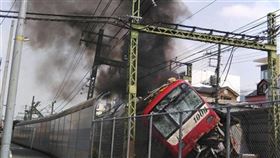 日本,京急線,事故,搜索卡車,釐清原因(圖/翻攝自推特)