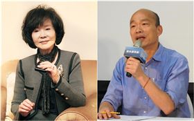 歸亞蕾,韓國瑜（圖／翻攝自微博、韓國瑜臉書）