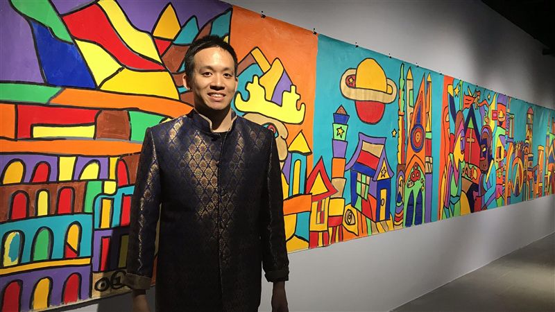 台灣天才畫家曼谷個展　傳遞熱情活力