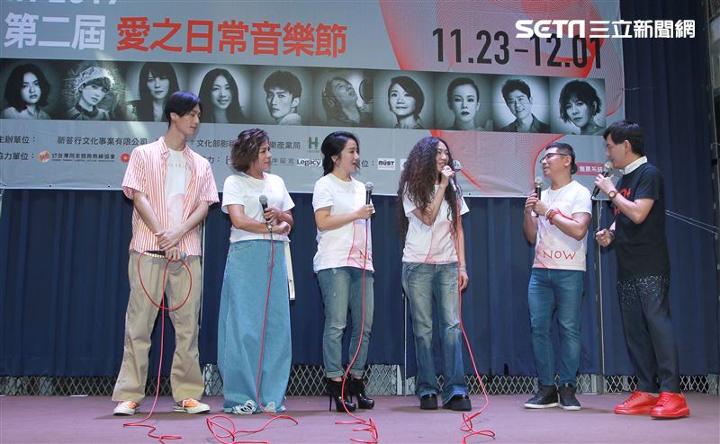 陶晶瑩、萬芳、李英宏、江美琪參加「第二屆愛之日常音樂節」演出。（記者邱榮吉/攝影）