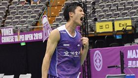 ▲周天成晉級台北公開賽男單4強。（圖／記者林辰彥攝影）