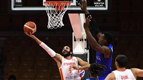 ▲盧比歐（Ricky Rubio）攻下15分，帶領西班牙擊退義大利。（圖／達志影像）
