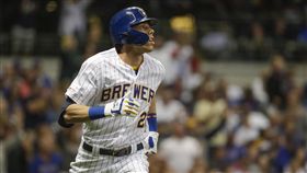 ▲葉立奇（Christian Yelich）敲出本季第44號全壘打。（圖／美聯社）