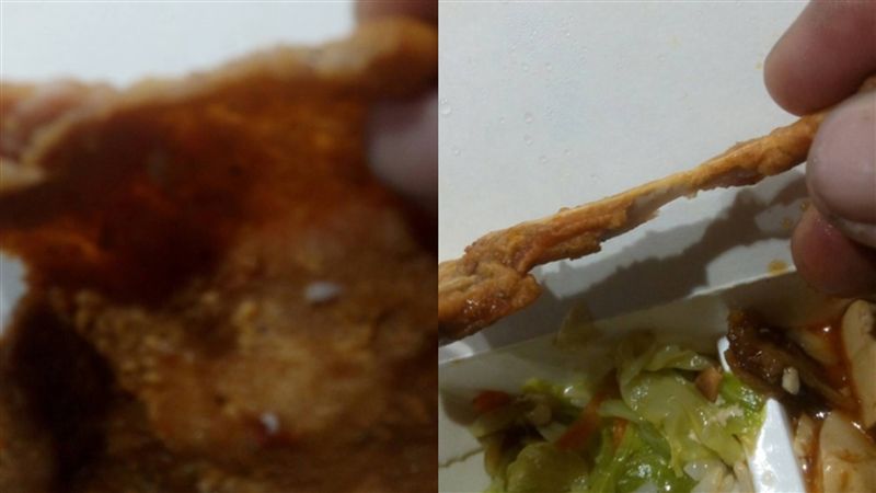 80元便當超殘念！他傻：排骨薄透光