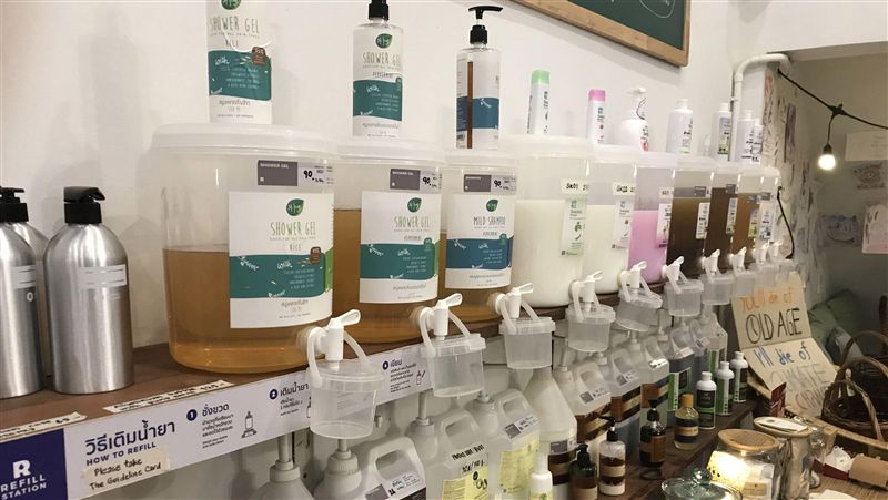 環保意識抬頭　泰無包裝商店減塑先鋒