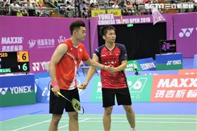 ▲王齊麟與李洋男雙搭檔，無緣挺進冠軍戰。（圖／記者劉家維攝影）