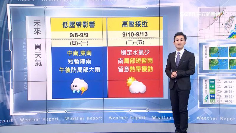 今轉雨到周一！新颱琵琶這時間恐生成