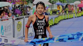 ▲菁英女子組郭家齊在受傷後首度奪冠。（圖／中華民國鐵人三項協會提供）