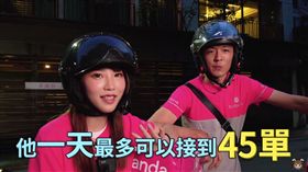 美食,外送,收入,薪資,接單（圖／翻攝自Julia 咪妃 YouTube）