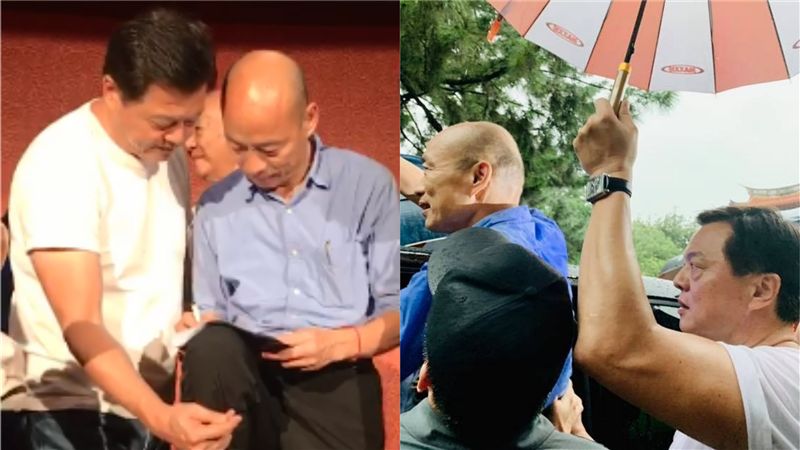 為了韓國瑜…周錫瑋甘願抬腳、撐傘！