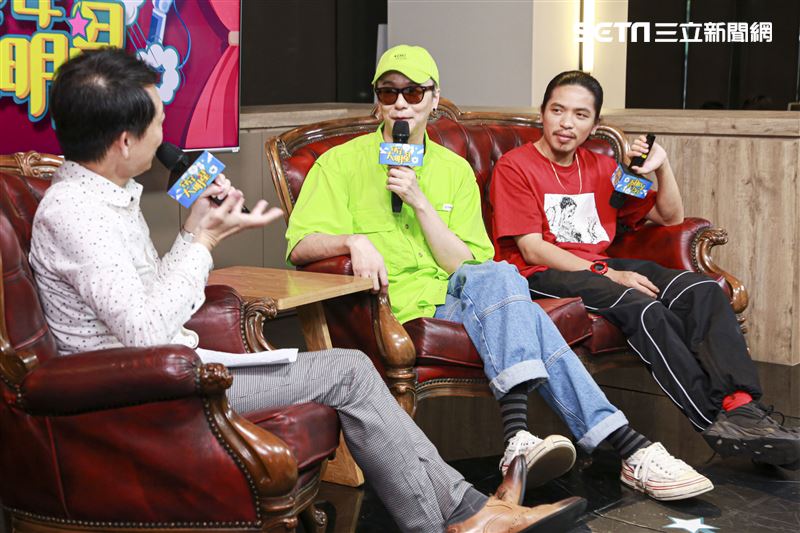 金鐘超強視覺設計總監廖人帥、平面視覺吳建龍安安大明星。（圖／記者林士傑攝影）