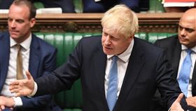 英國國會10日否決首相強生（中）提前大選的動議。（圖取自facebook.com/ukparliament）