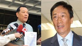 國民黨籍律師林憲同，赴台北地方法院自訴對郭台銘提告詐欺、背信，並求償100億元。