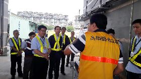 林佳龍視察高雄機場跑道整建工程