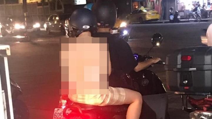 後座妹子裸背「一片肉色」　網噴鼻血
