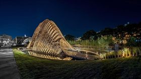 台灣光環境獎決選入圍作品公布（2）中強光電文化藝術基金會「2019台灣光環境獎」決選入圍作品10日公布，包含「2018台中花博竹跡館」等共3件作品獲選，11月底將揭曉獎項得主。（偶得設計提供）中央社記者鄭景雯傳真　108年9月10日