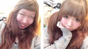 「奇蹟的醜女」靠化妝變身！爆紅成美妝網紅擁154萬粉絲（圖／翻攝自Twitter）