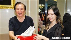 林志玲爸爸林繁男今（11日）悄悄出席義大利精品鞋履品牌Rene Caovilla秋冬新品發表會（記者林聖凱攝影）