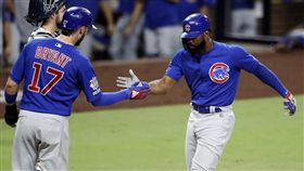 ▲布萊恩（Kris Bryant）、海伍德（Jason Heyward）敲出雙響砲。（圖／美聯社）