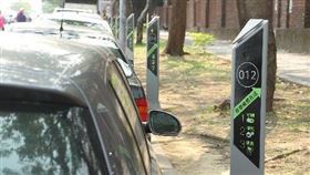 台北市,大安中正區,智慧停車區,前10分鐘,免費(圖/中央社)