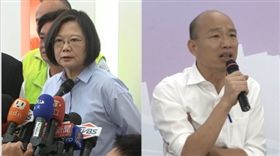 韓國瑜，蔡英文
