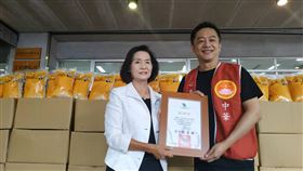 陳昭榮,宜蘭縣,行善,捐白米,助弱勢(圖/宜蘭縣政府提供)中央社