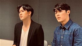 日前陳奕與沈建宏無預警「AK」合體練唱。（圖／翻攝自陳奕IG）