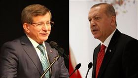 土耳其前總理達夫托葛魯（左）13日宣布退出執政黨正義發展黨，宣示將展開新的政治運動，讓總統艾爾段再度面臨前盟友的挑戰。（左圖取自facebook.com/A.Davutoglu；右圖取自facebook.com/RTErdogan）