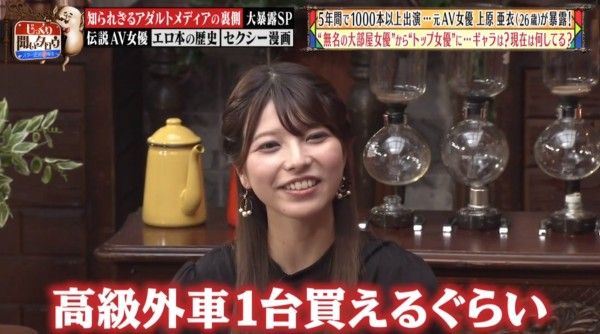 前AV重口味皇后：拍一個月可買車！