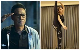 任達華，楊麗菁（翻攝微博／臉書）