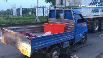 與死神擦身？她撞聯結車慘受困駕駛座