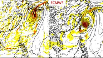 北台轉涼多雨22度！低壓模擬路徑曝