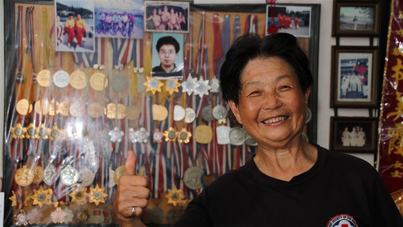 921開啟救災人生！7旬嬤勇闖災區