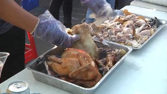 馬拉松補給太澎派！烤雞、高粱竟上桌