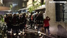 新北市中和區景安路火警現場（翻攝畫面）