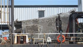 澎湖,龍門海域,海研5號,殘骸,打撈(圖/中央社)