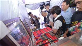 苗栗縣,泰雅族紋面,國寶,柯菊蘭,逝世,徐耀昌,弔唁(圖/苗栗縣政府提供)中央社