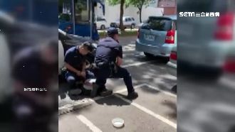 6男擠1車遭攔！警秒壓制逮逃逸移工