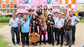 宜蘭市,丟丟銅蘭城國際音樂節,菜市場,欣賞,異國演出(圖/宜蘭市公所提供)中央社