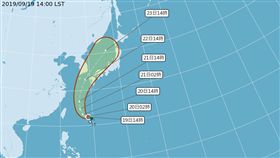 颱風,下雨,塔巴
圖 氣象局