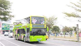 台南,雙層巴士,運量不佳,調整營運,異業結盟(圖/台南市政府提供)中央社