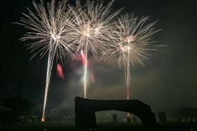 屏東,國慶,煙火,屏東河濱公園,管制,不開放(圖/中央社)