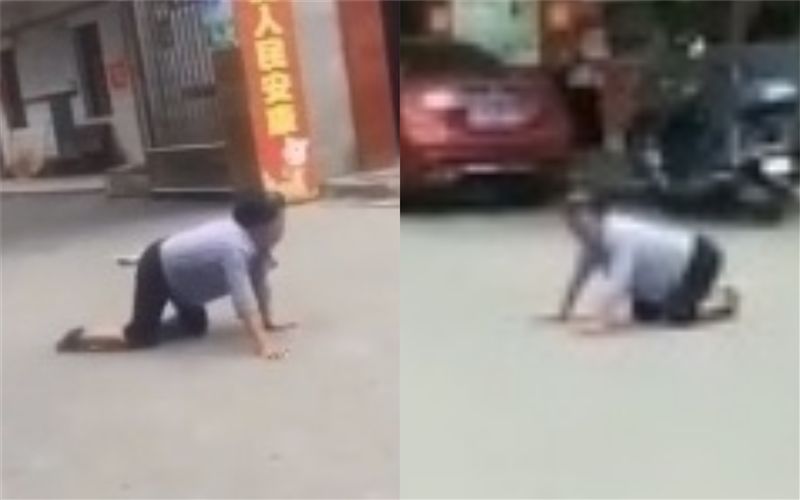 遭狗咬竟「人變狗」…女跪地爬瘋狂吠