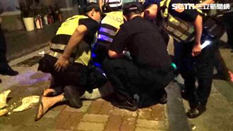 到連千毅公司「刷漢堡」　男遭警壓制