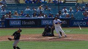 ▲柳賢振擊出大聯盟首轟。（圖／取自道奇推特）