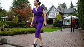 （圖／路透社）孟晚舟,腳鐐